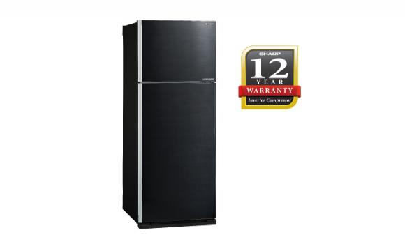 Sharp 480L Pelican 2 Door Refrigerator [SJE5381MK] (Black) - Click Image to Close